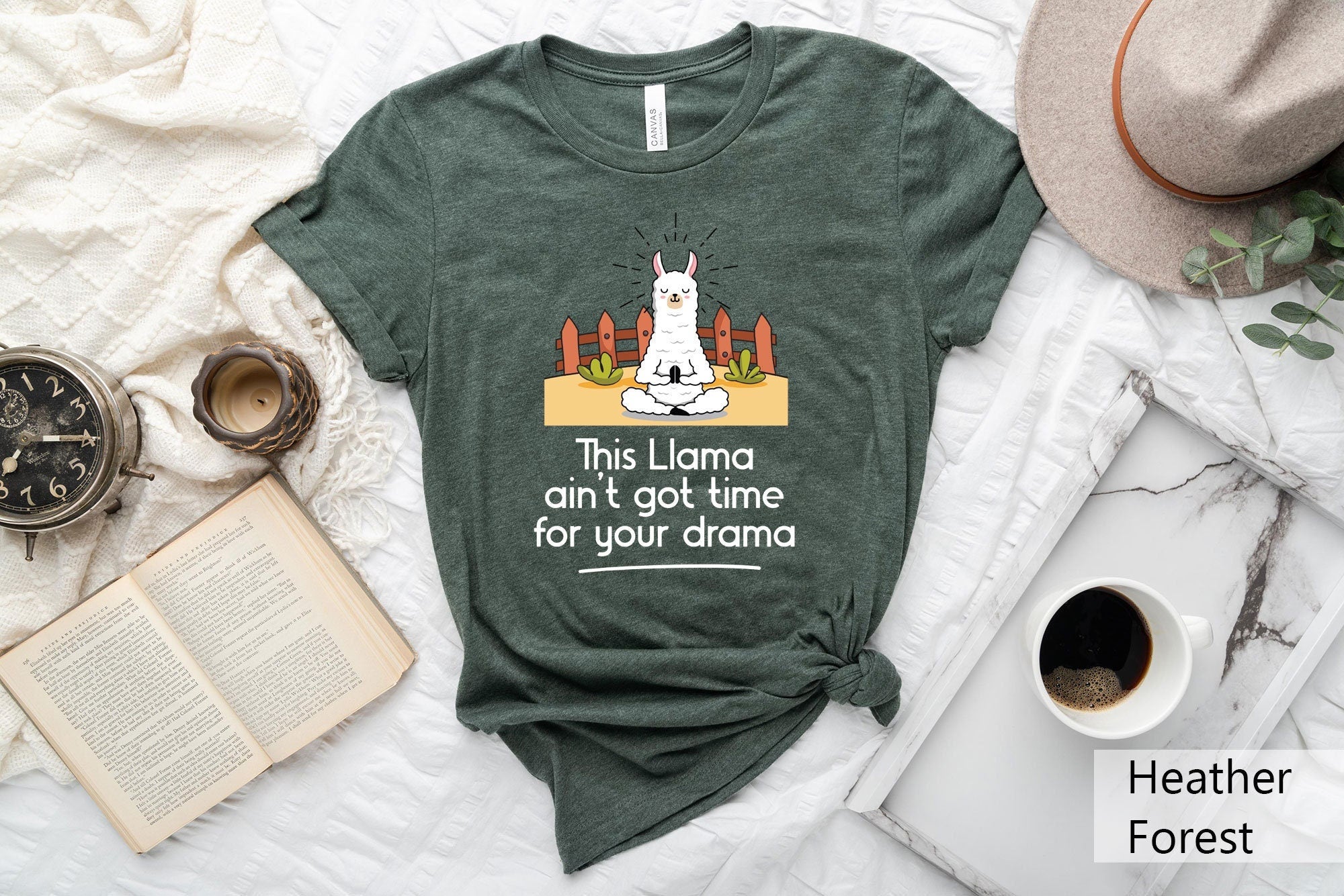 This Llama Aint Got Time For Your Drama Shirt Funny Llama Shirt Llama Shirt Sarcastic Shirt Llama Girl Shirt No Drama Shirt Graphic Tee – Feel-Good Design · High-Quality Print