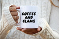 Clam Mug Funny Coffee Cup Birthday Gifts for Men and Women Graphic Tee – Cozy Vibes · High-Quality Print