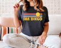 San Diego California Shirt Retro Sunset Unisex San Diego TShirt Personalization Available Graphic Tee – Fan Favorite · Top Pick For Any Outfit