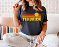Telluride Colorado Shirt Retro Sunset Unisex Telluride TShirt Personalization Available Graphic Tee – Easygoing Wear · Perfect For Daily Wear
