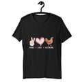 Peace Love Chickens Unisex t shirt Graphic Tee – Everyday Comfort · Top Pick For Any Outfit