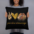 Peace Love Brown Sugar Lips Basic Pillow Graphic Tee – Aesthetic Look · High-Quality Print