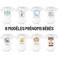 Body Bb Prnom Garon 8 Modles Body bb Naissance Cadeau Vtement Enfant mignon Graphic Tee – Bold Style · Trending Graphic Apparel