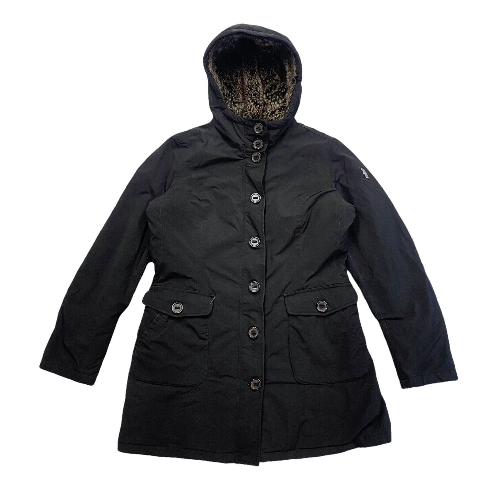 Refrigue Womens Fluffy Lined Hooded Jacket Vintage Luxury Designer Black Coat Graphic Tee – Feel-Good Design · Trending Graphic Apparel