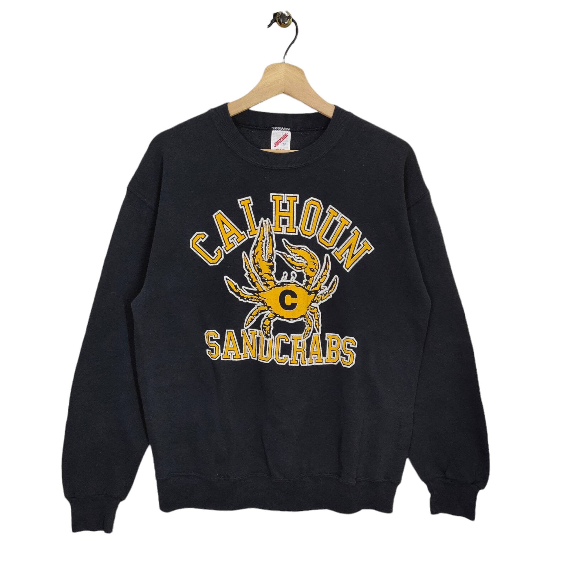Vtg 80s Calhoun Sandcrabs Sweatshirt Medium Vintage Jerzees High School Sweater Jumper Pullover Crewneck Size M Sweatshirt – Warm & Stylish · Trending Graphic Apparel