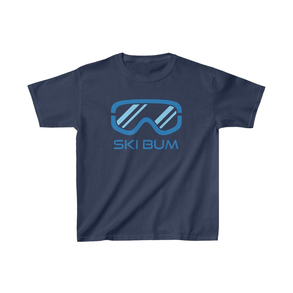 Ski Bum Youth Shirt Ski Snowboard Goggles Ski Bum Kid39s TShirt Personalization Available Graphic Tee – Fan Favorite · High-Quality Print