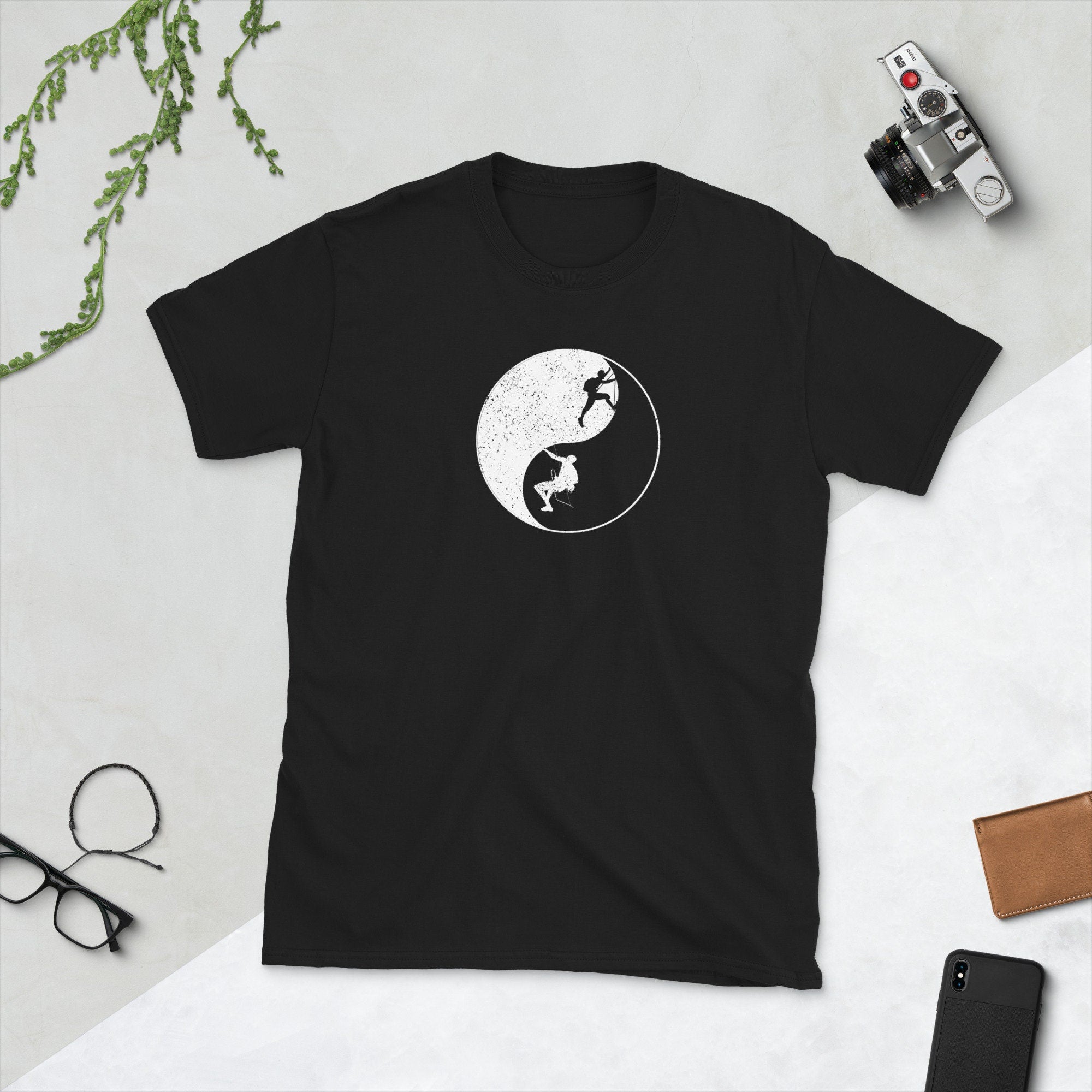 Yin Yang Climber Shirt Rock Climbing and Boulder Gift Idea Rock Climbing Dad Father39s Day Graphic Tee – Premium Graphic · High-Quality Print