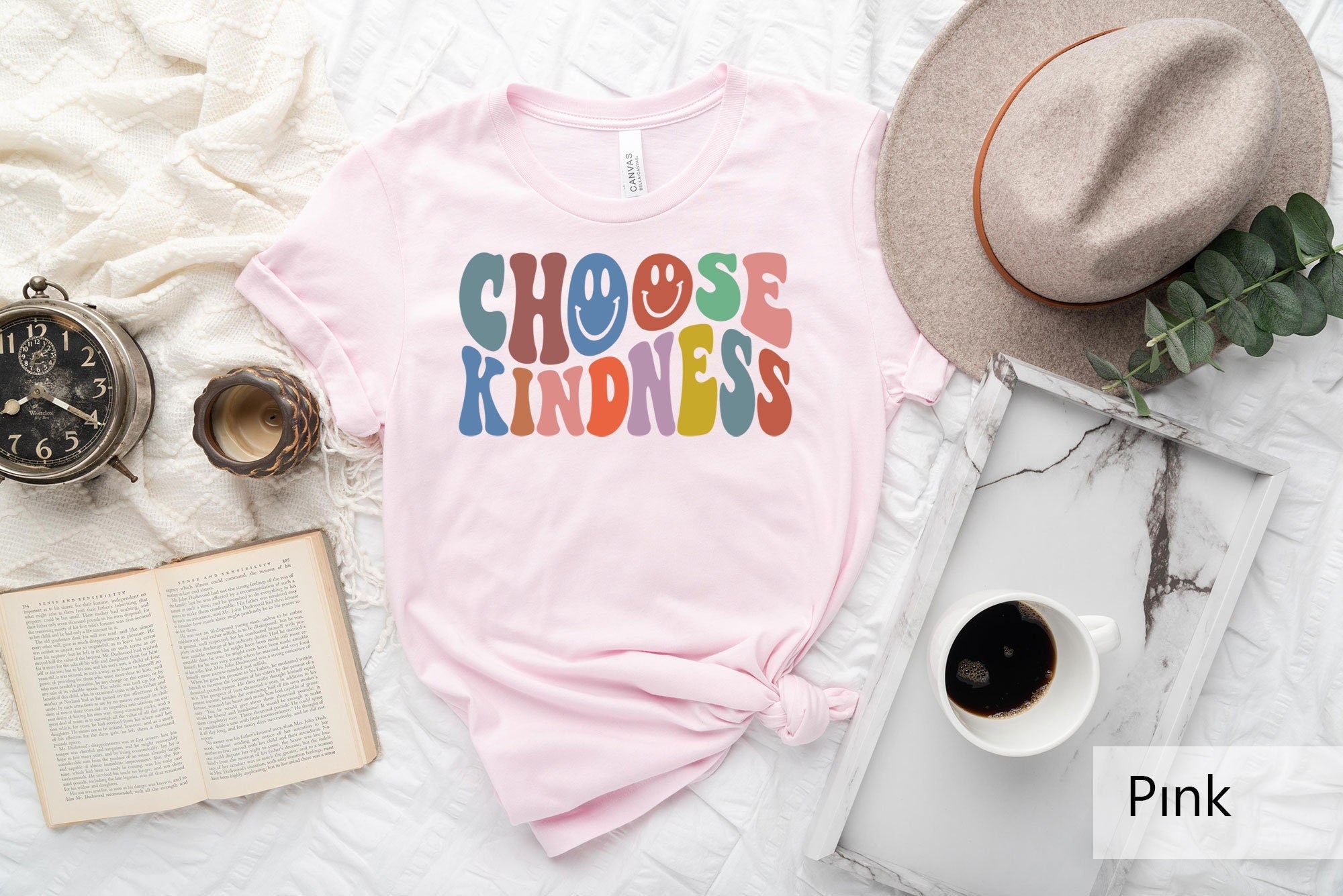Choose Kindness Shirt Be Kind Shirt Smiley Face Shirt Positive Shirt Retro Be Kind ShirtBoho Kindness ShirtBoho Rainbow ShirtKind Tee Graphic Tee – Cozy Vibes · Perfect For Daily Wear