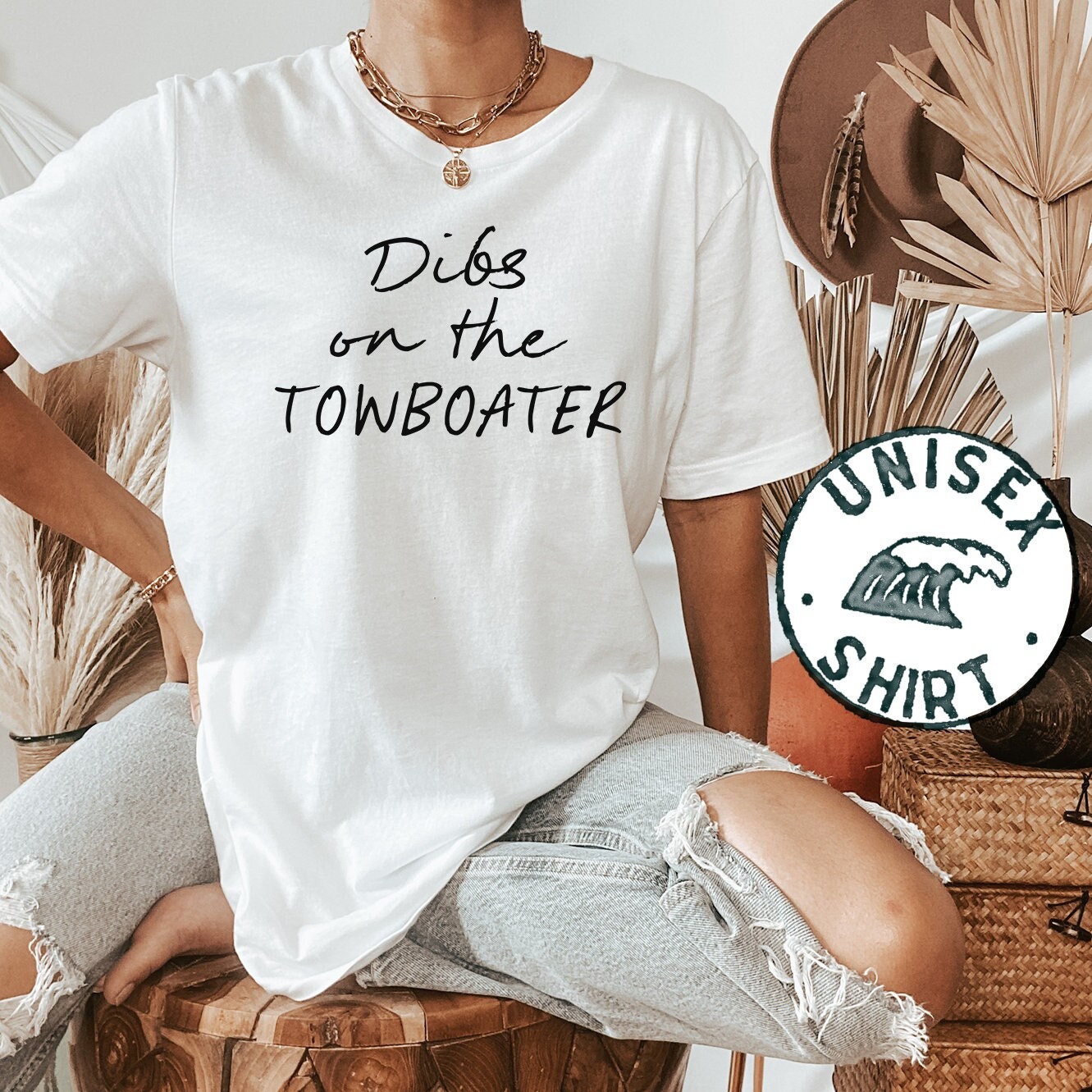 Towboater Wife Girlfriend Line Boater Tow Boater Shirt Funny Tee Tshirt Birthday Gifts for Men and Women Graphic Tee – Aesthetic Look · Great Gift For Fans