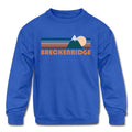 Breckenridge Colorado Youth Sweatshirt Retro Mountain Youth Breckenridge Sweatshirt Personalization Available Sweatshirt – Easygoing Wear · Perfect For Daily Wear