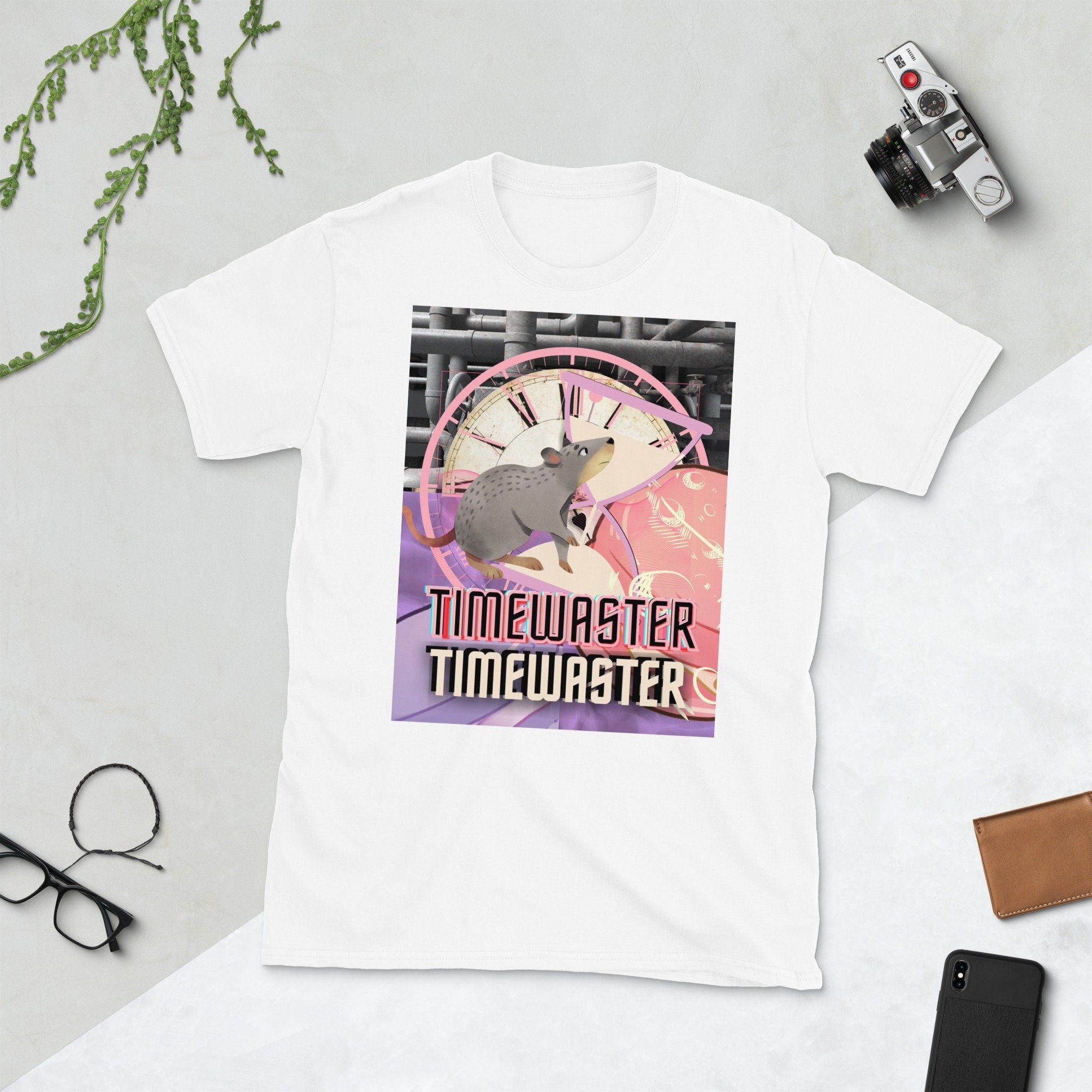 Timewaster Short Sleeve Unisex T Shirt Graphic Tee – Aesthetic Look · Perfect For Daily Wear