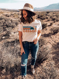 Oregon TShirt Retro Mountain Unisex Oregon Shirt Personalization Available Graphic Tee – Feel-Good Design · Trending Graphic Apparel