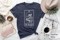 The Reader Shirt Gift For Spiritual People Mystical Librarian Gift Reading Skull Shirt Bookworm Tshirt Tarot Card Shirt Witchy Clothing Graphic Tee – Aesthetic Look · Great Gift For Fans