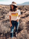Vermont TShirt Retro Sunset Unisex Vermont Shirt Personalization Available Graphic Tee – Cozy Vibes · Great Gift For Fans