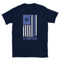 El Captain US Flag Sailor Shirt SAiling Boat CAptain Tshirt Gift Idea Graphic Tee – Warm & Stylish · Perfect For Daily Wear