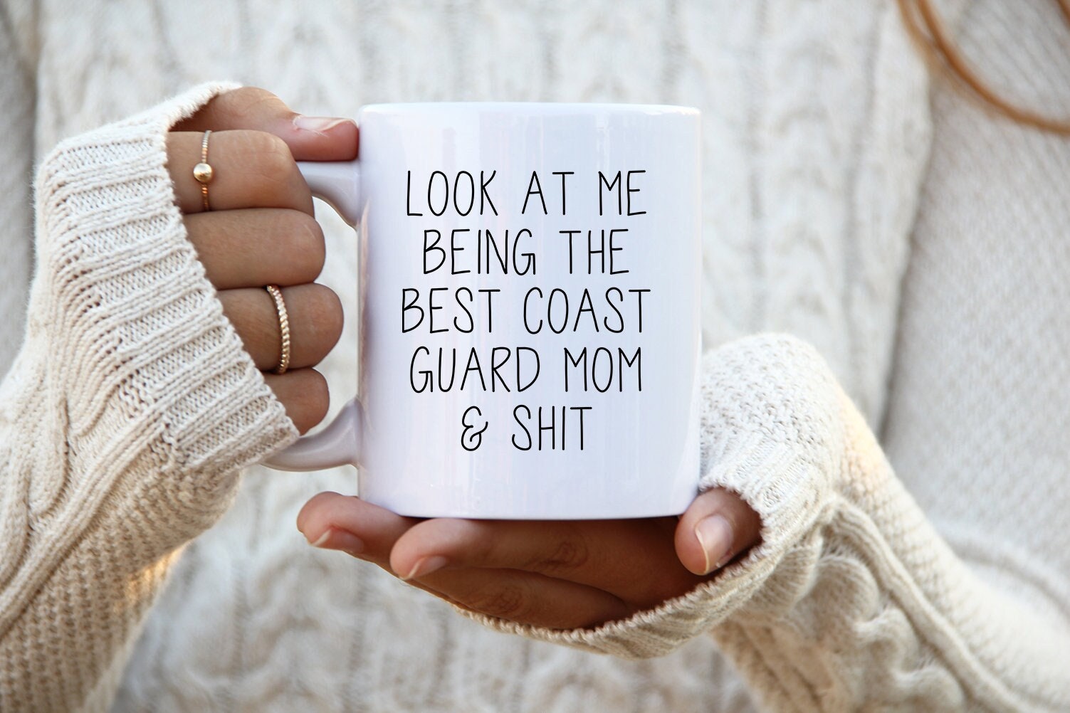 Coast Guard Mom Gifts Coast Guard Mom Coffee Mug Coast Guard Mom Cup Coast Guard Mom Birthday Gifts for Men and Women Graphic Tee – Cozy Vibes · Trending Graphic Apparel