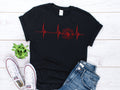 Fireman Heartbeat Shirt Fire Dept Shirt Fireman Shirt Funny Fireman Tshirt Fireman Gifts Fire Fighter Shirt Gift For Firefighter Tee Graphic Tee – Warm & Stylish · Top Pick For Any Outfit