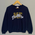 Vintage Gildan Tag KF Bulldogs Spellout Big Logo Printed Sweatshirt Crewneck Jumper Sweater Football Size Large Colour Navy Blue Sweatshirt – Soft Feel · Must-Have Style