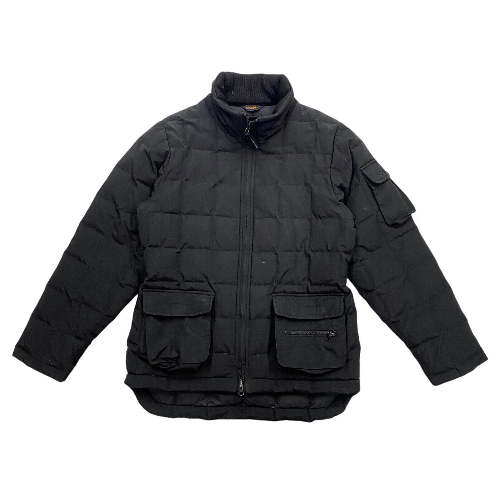 Woolrich Womens High Collar Padded Jacket Vintage High End Designer Black VTG Graphic Tee – Everyday Comfort · Must-Have Style