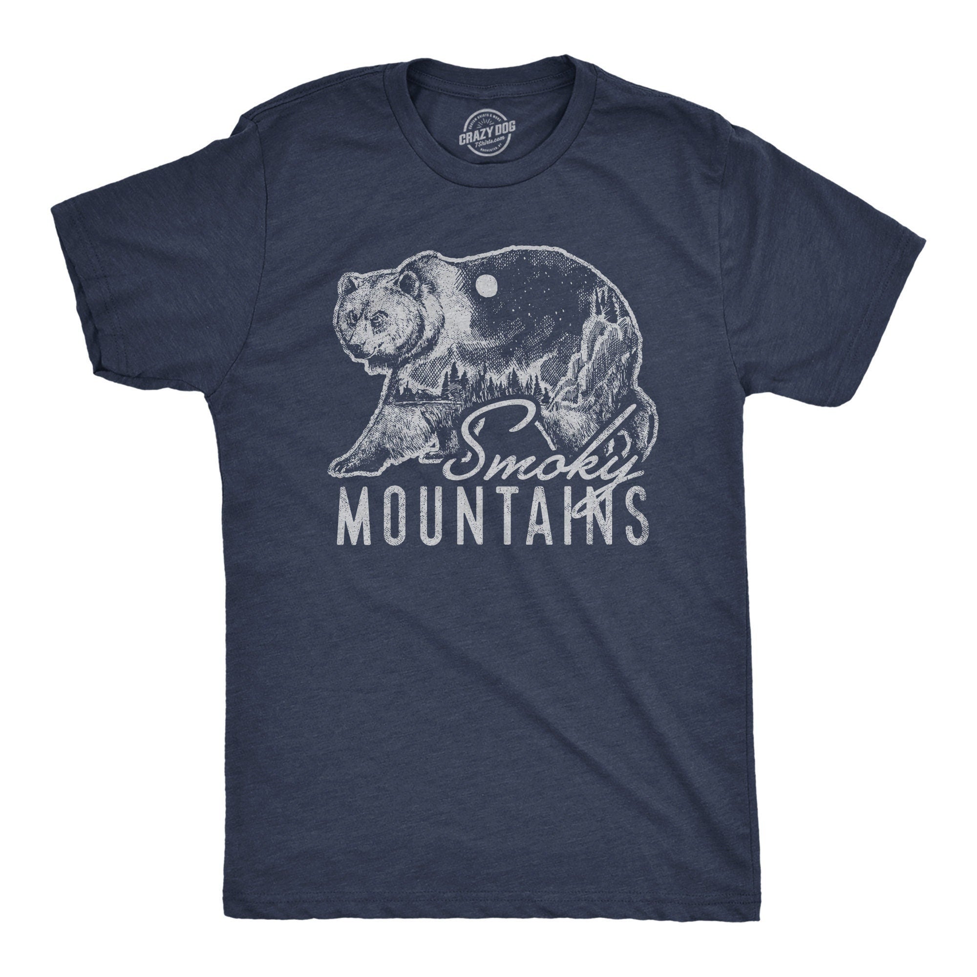 Retro Great Smoky Mountains Bear Funny Nature Shirt Great Outdoors Shirt Mountains Shirt Mens Wilderness Nature Shirt Camping Shirts Graphic Tee – Bold Style · Must-Have Style