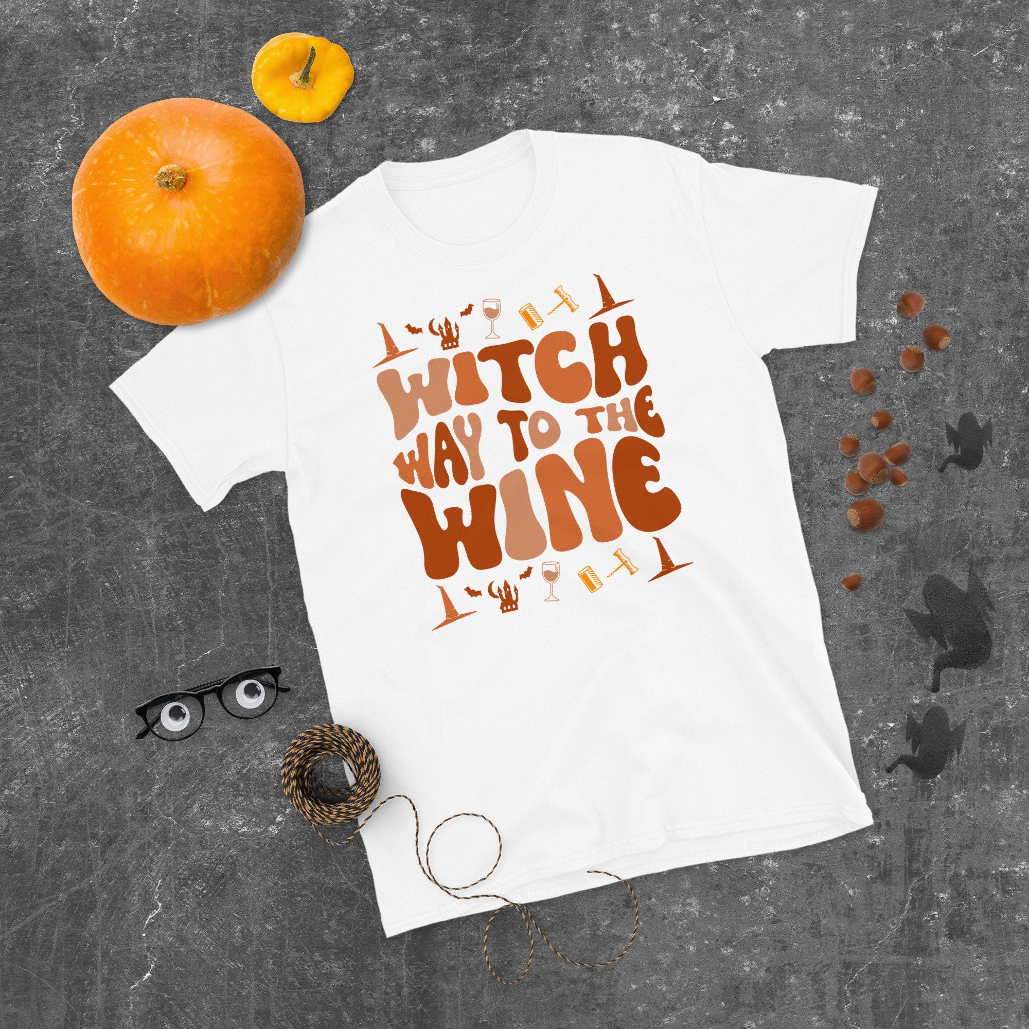 Witch Way To The Wine Shirt Wine Lover Halloween Tshirt Graphic Tee – Premium Graphic · Top Pick For Any Outfit
