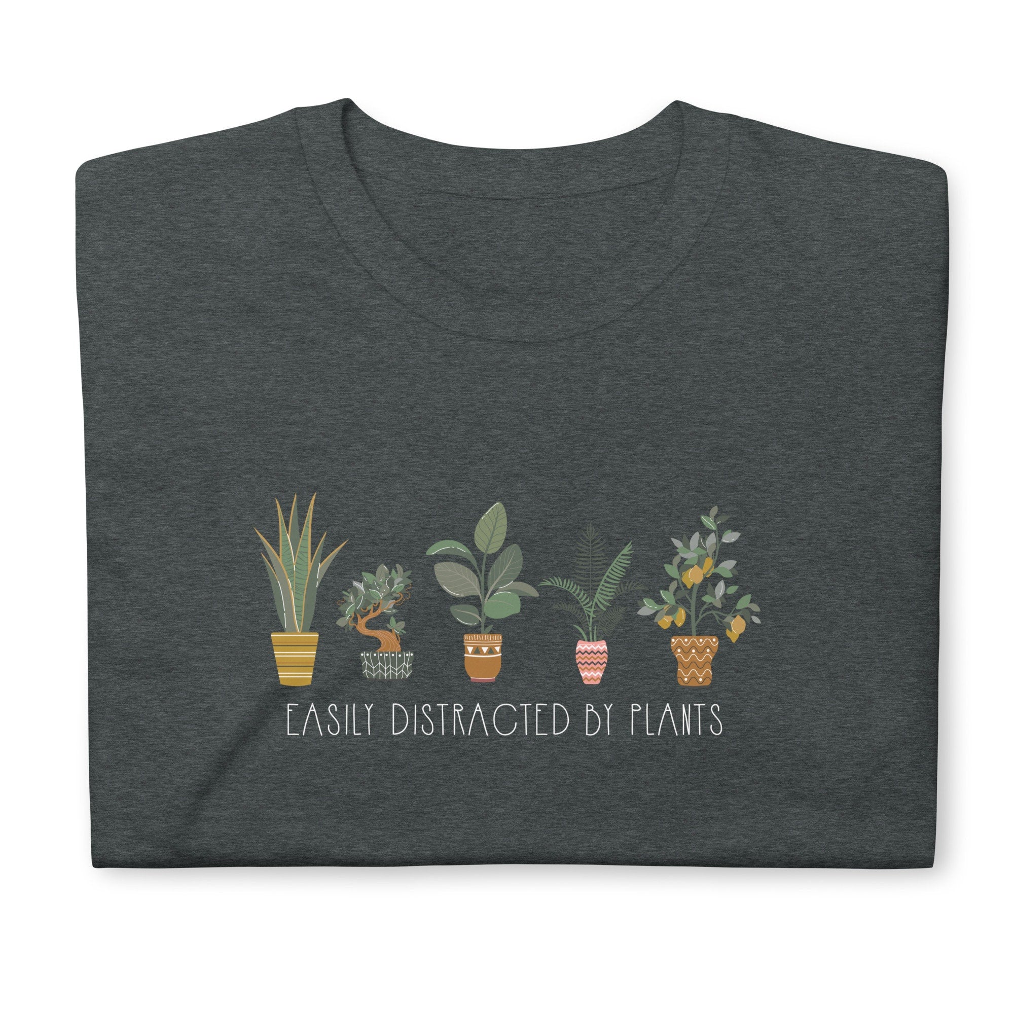 House Plants Shirt Bonsai Tree Tshirt Citrus Easily Distracted by Plants Shirt Plant Mom Gift Graphic Tee – Aesthetic Look · Trending Graphic Apparel