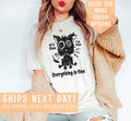 Sarcastic Everything Is Fine Shirt Gift For Cat Lover It39s Fine I39m Fine Shirt Gift Introvert Tshirt Anxiety Tee Sarcastic Sweatshirt Sweatshirt – Warm & Stylish · High-Quality Print