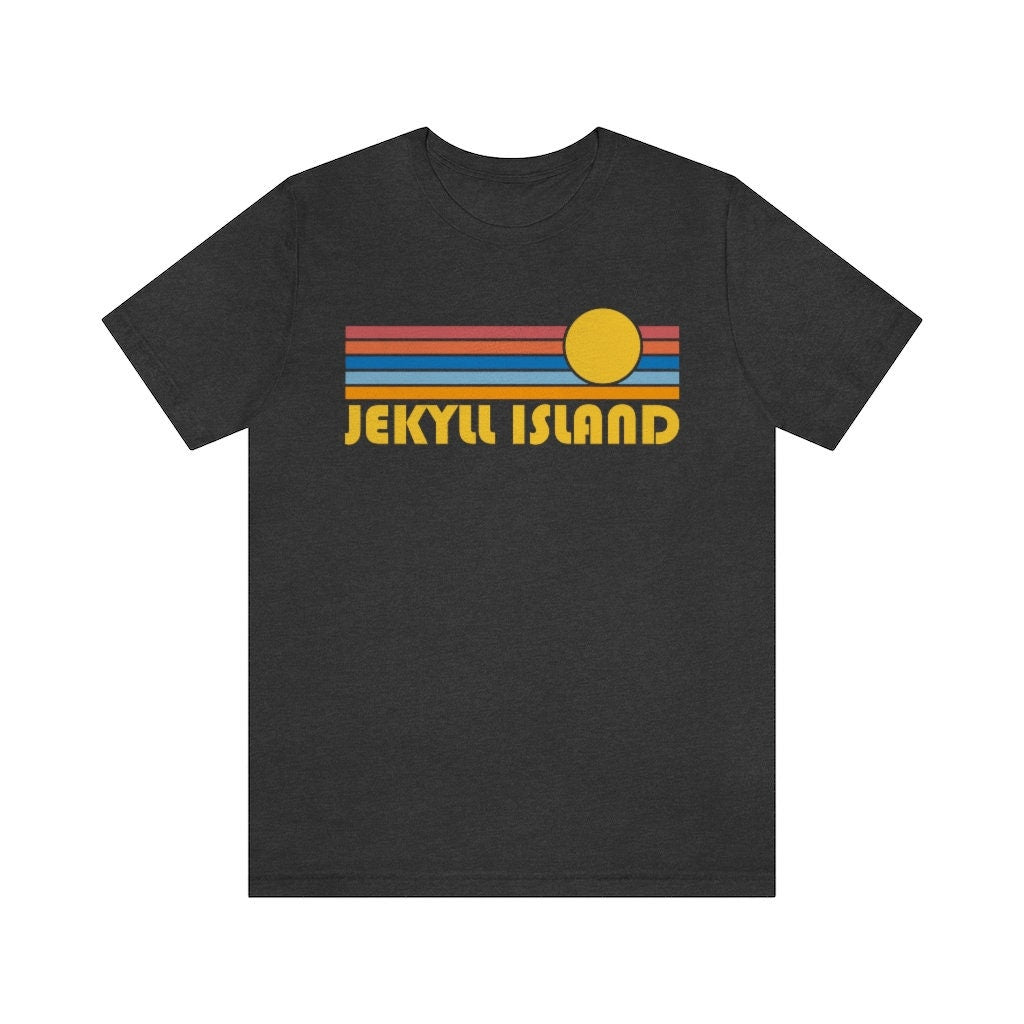 Jekyll Island Georgia TShirt Retro Sunrise Adult Unisex Jekyll Island TShirt Personalization Available Graphic Tee – Premium Graphic · Top Pick For Any Outfit