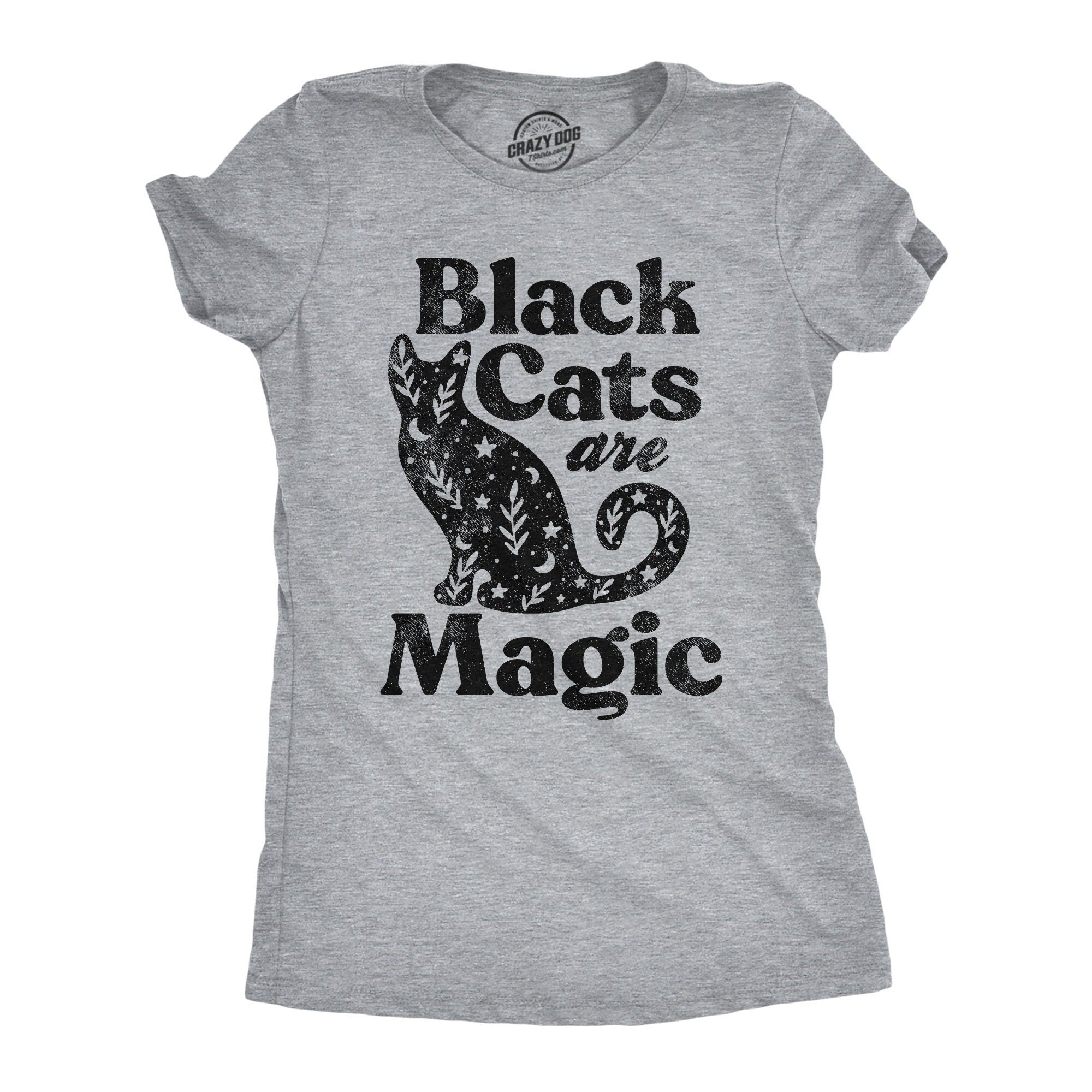 Black Cats Are Magic Cat Shirts Witch Shirt Spooky Cat Lady Black Cat Shirts Black Cat Witch Shirt Vintage Tee Halloween Shirts Graphic Tee – Bold Style · Perfect For Daily Wear