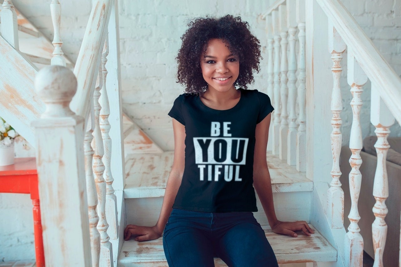 Be You Beautiful Short Sleeve Unisex T Shirt Graphic Tee – Premium Graphic · Perfect For Daily Wear