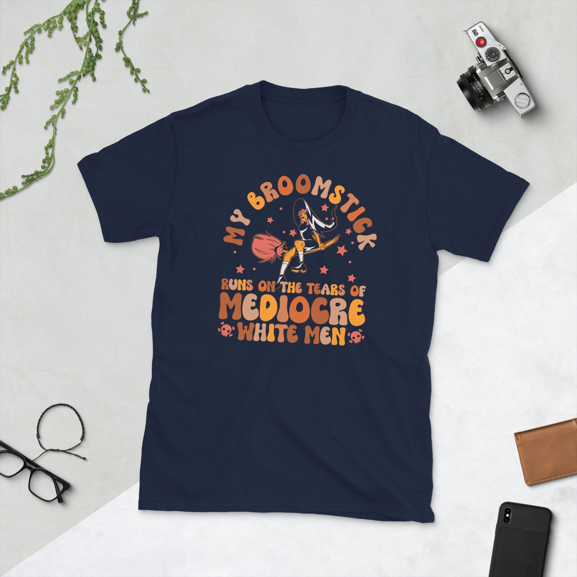 My Broomstick Runs On Tears of Mediocre Unisex T Shirt Graphic Tee – Cozy Vibes · High-Quality Print