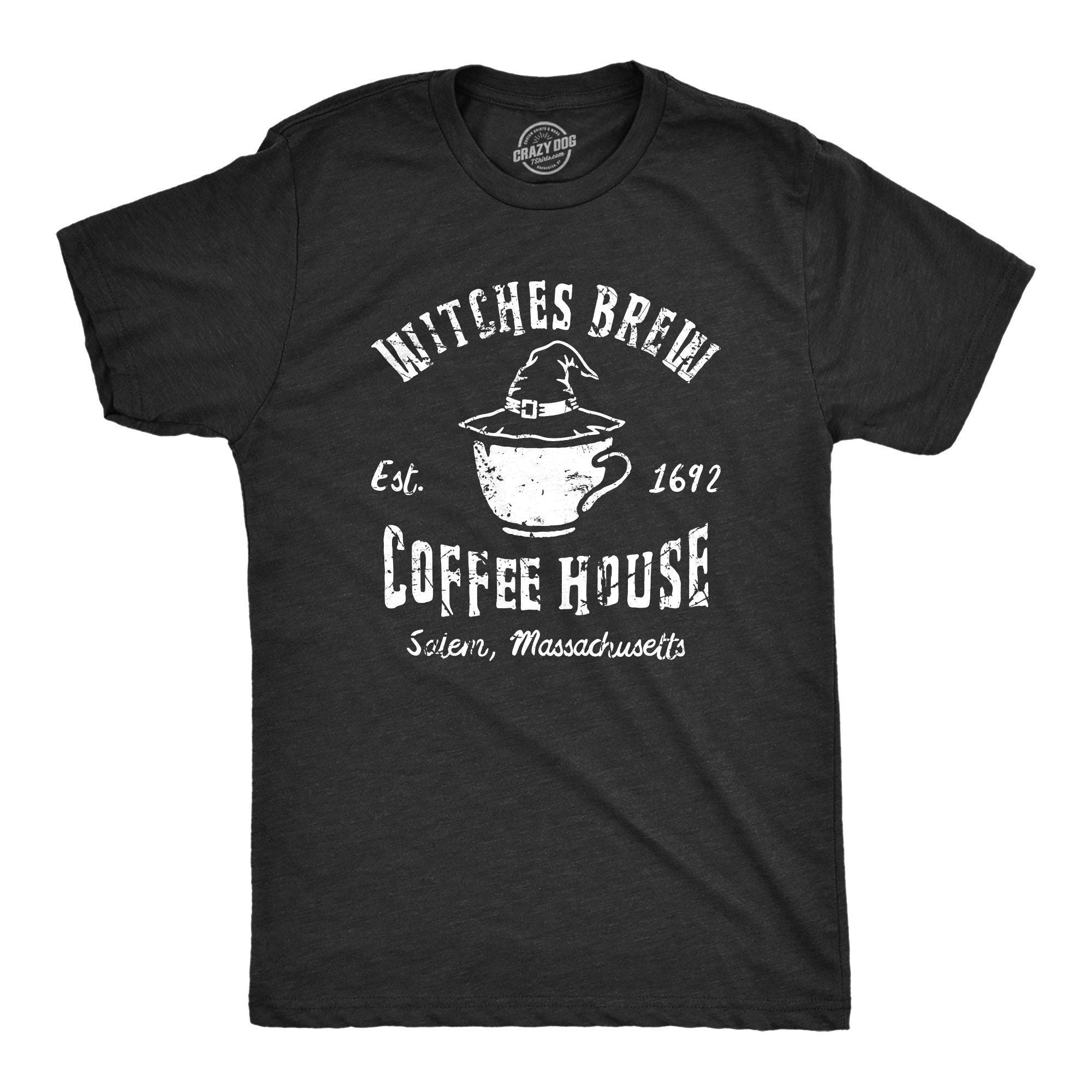 Witches Brew Coffee House Unisex Witch Shirts Halloween Shirts Witch Halloween Salem Witch Trials Vintage Halloween Shirts Salem Shirt Graphic Tee – Bold Style · Must-Have Style