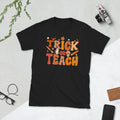 Trick Or Teach Funny Teacher Halloween Shirt Graphic Tee – Premium Graphic · Perfect For Daily Wear