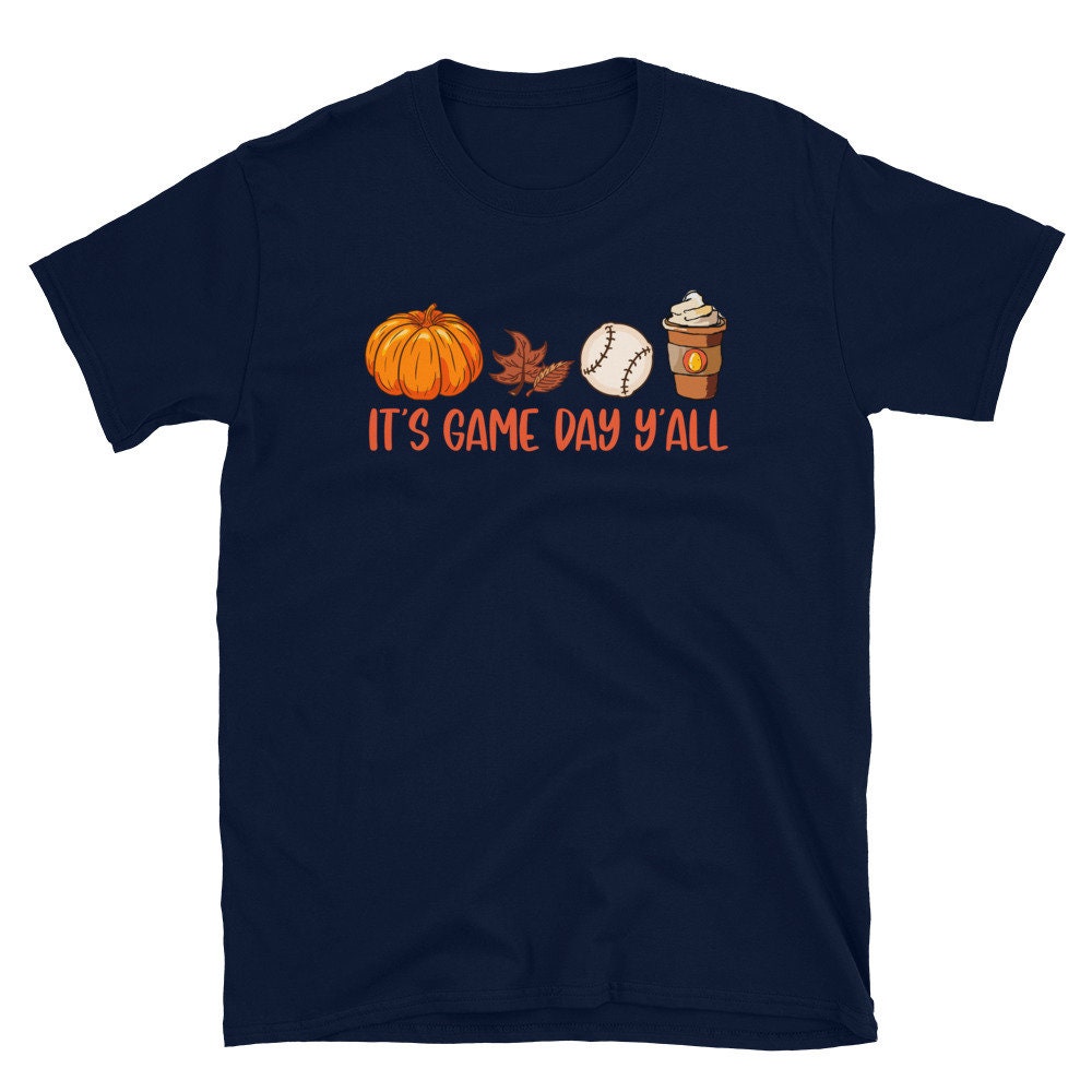 It39s Game Day Y39all Baseball Shirt Season Gift Baseball Fann Autumn Shirt Graphic Tee – Feel-Good Design · Trending Graphic Apparel
