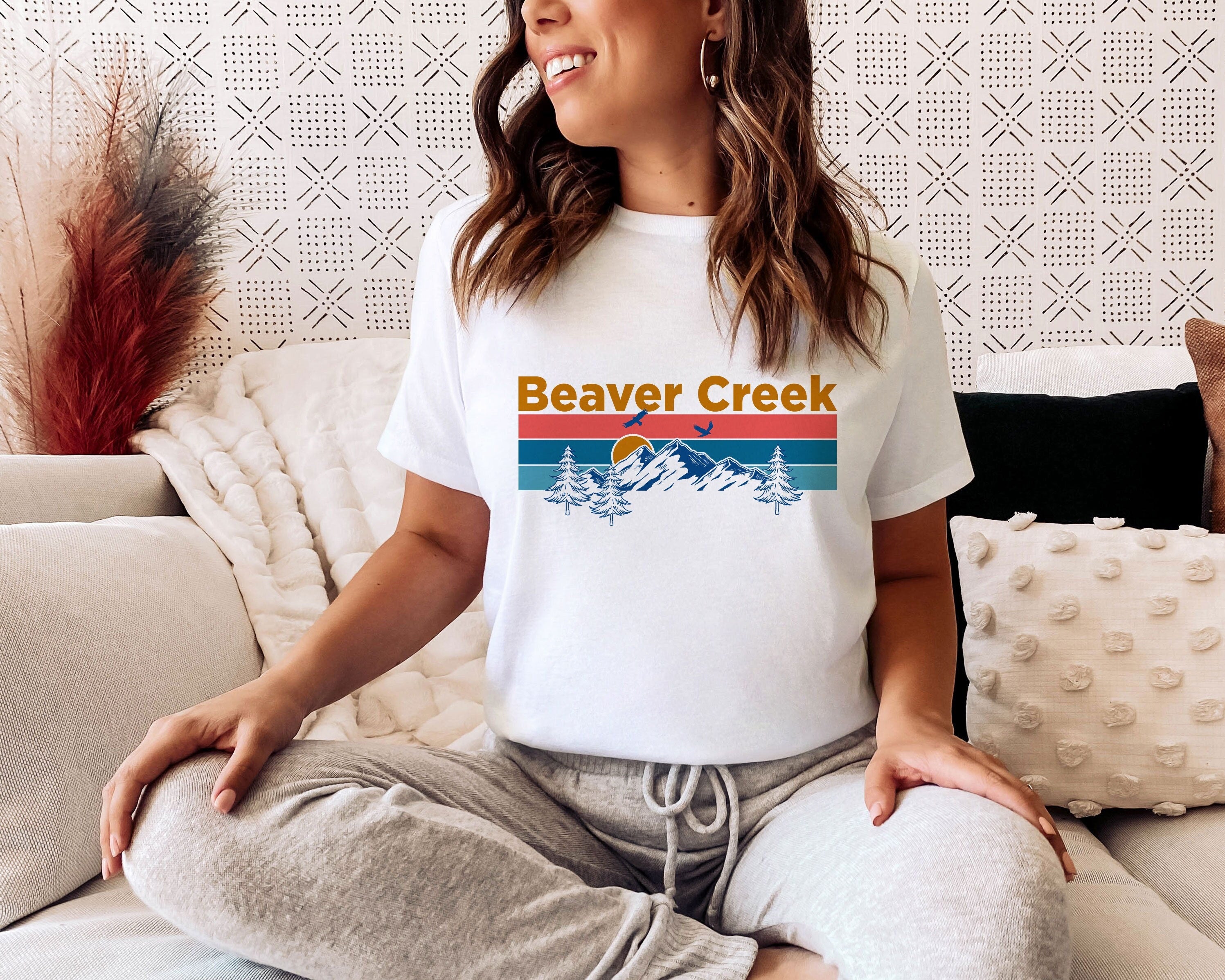 Beaver Creek Colorado Shirt Mountain Sunset Unisex Beaver Creek TShirt Personalization Available Graphic Tee – Bold Style · High-Quality Print