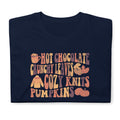 Hot Chocolate Crunchy Leaves Pumpkins TShirt Favorite Season Shirt Graphic Tee – Aesthetic Look · Top Pick For Any Outfit