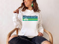 Minnesota Hoodie Retro Trees Unisex Minnesota Sweatshirt Personalization Available Hoodie – Cozy Vibes · Top Pick For Any Outfit