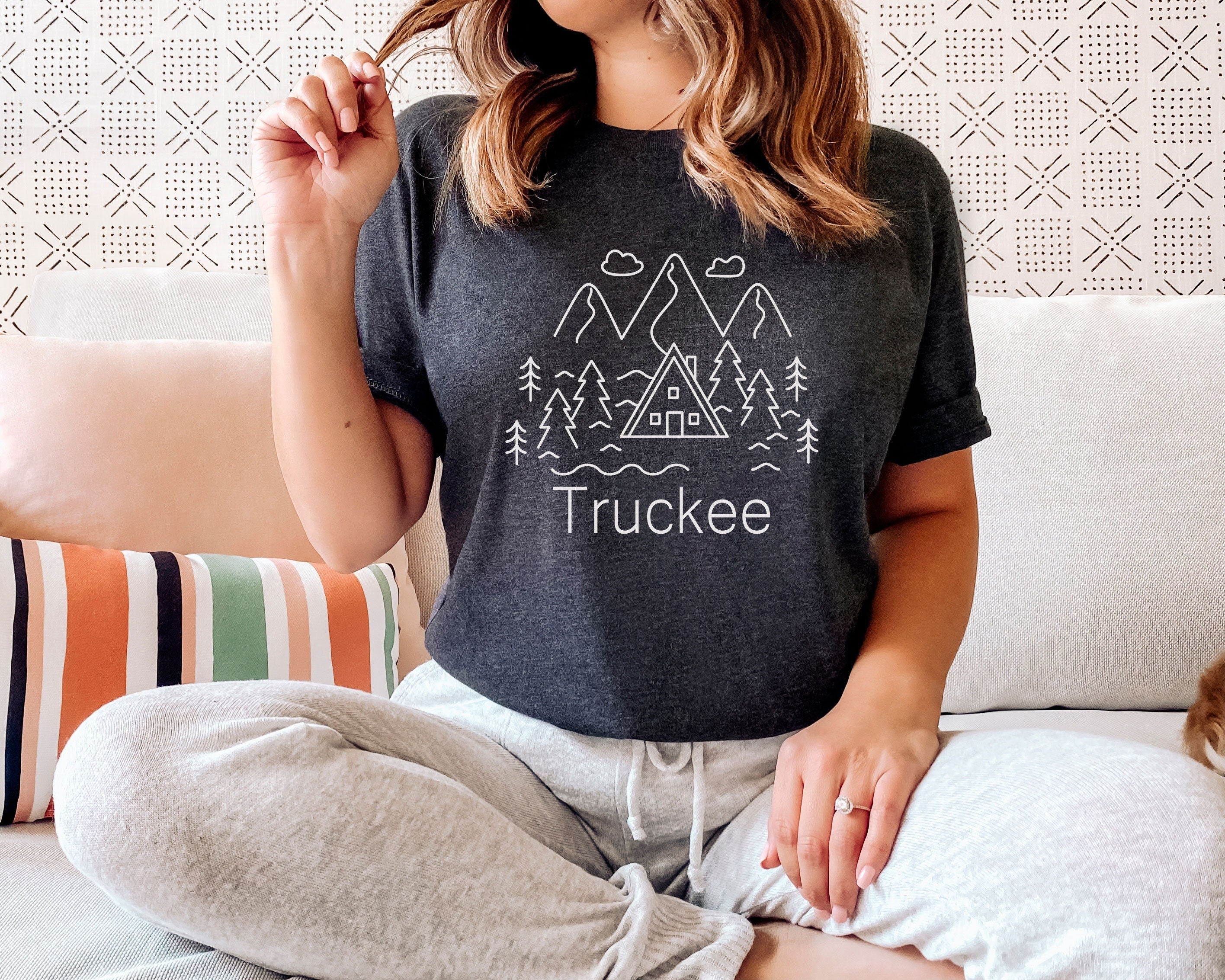 Truckee California Shirt Forest Mountain Unisex Truckee TShirt Personalization Available Graphic Tee – Bold Style · Trending Graphic Apparel