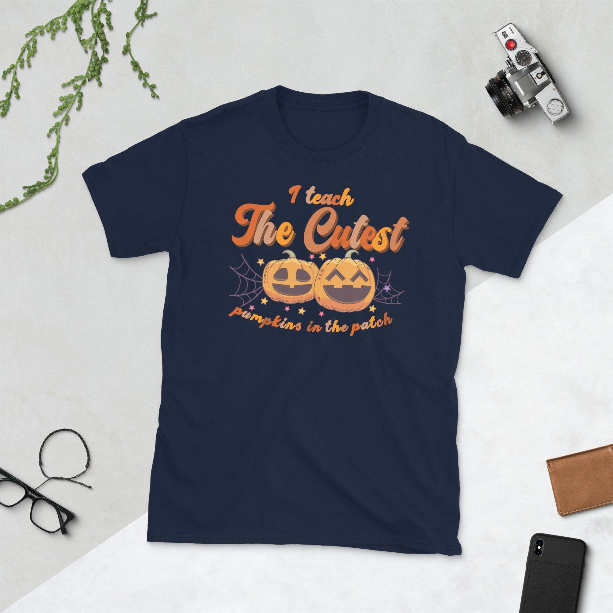 Teacher Halloween Pumpkin Shirt I Teach The Cutest Pumpkins In The Patch Graphic Tee – Easygoing Wear · Trending Graphic Apparel