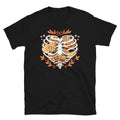 Skeleton Halloween Shirt Heart Spooky Pumpkin Graphic Tee – Feel-Good Design · High-Quality Print