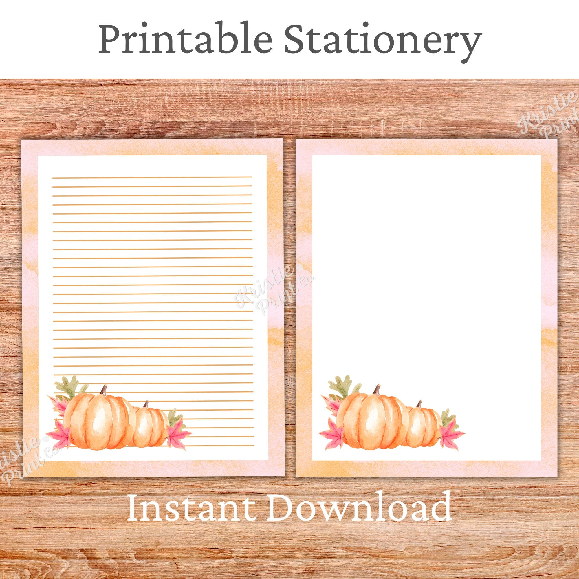Pumpkin Writing Paper Fall Stationery Set Digital Stationery Autumn Stationery Cute Letter Paper Thanksgiving Stationery Lined Paper Graphic Tee – Easygoing Wear · Trending Graphic Apparel