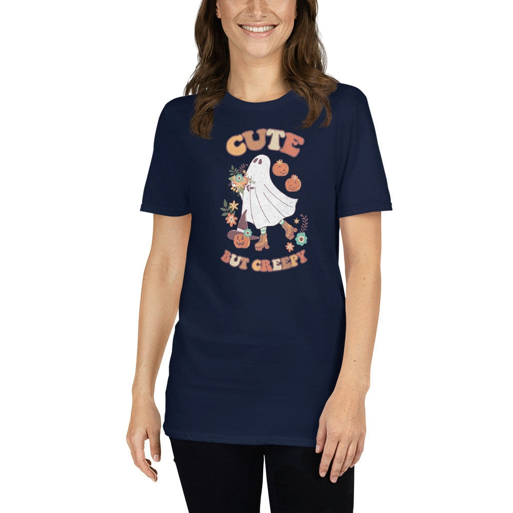 Halloween Ghost Cute But Creepy T Shirt Graphic Tee – Cozy Vibes · Trending Graphic Apparel