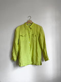 90s Italian Linen Citrus Button Up Blouse Lime Lemon Top Small Graphic Tee – Everyday Comfort · Great Gift For Fans