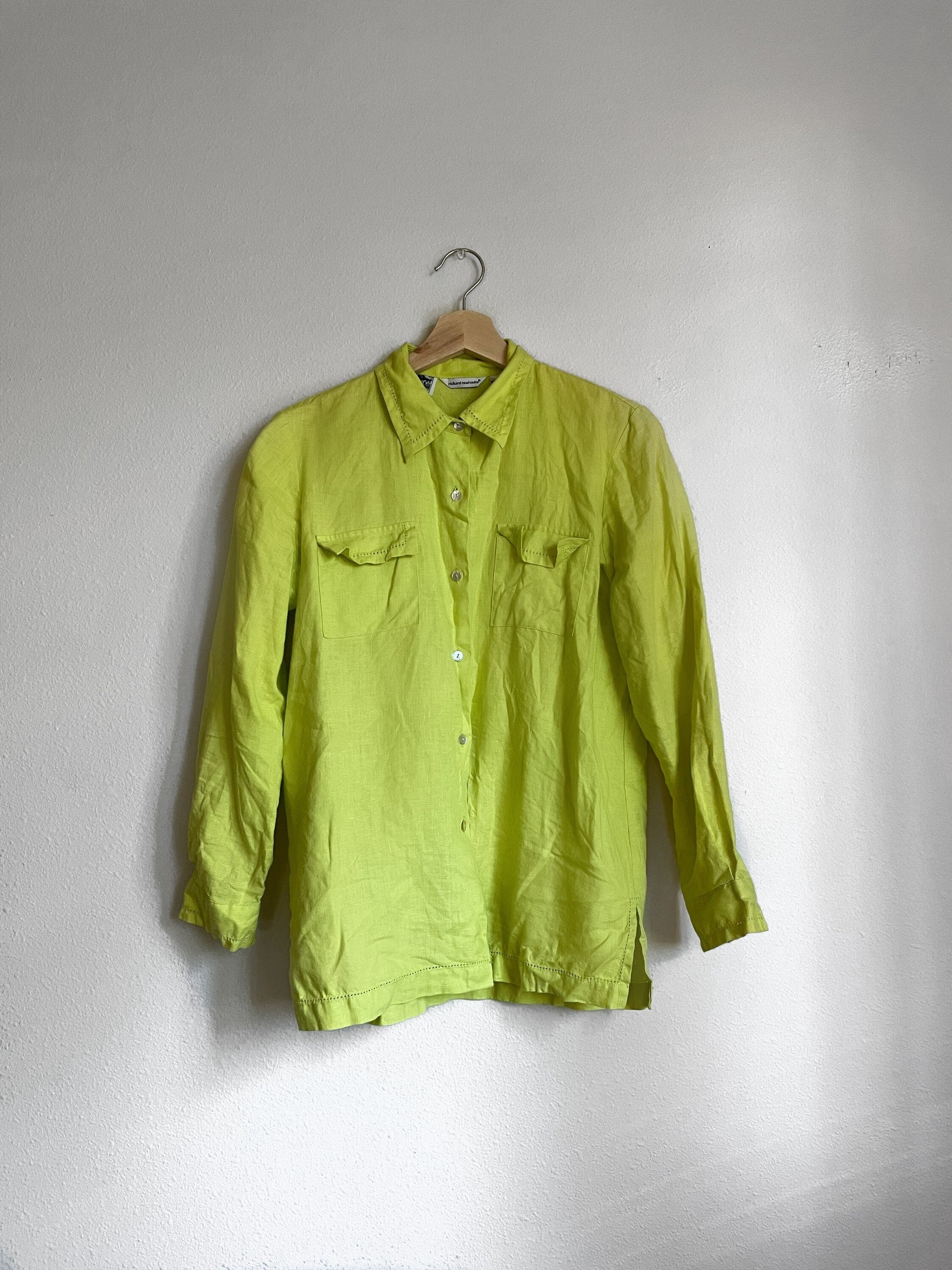 90s Italian Linen Citrus Button Up Blouse Lime Lemon Top Small Graphic Tee – Everyday Comfort · Great Gift For Fans