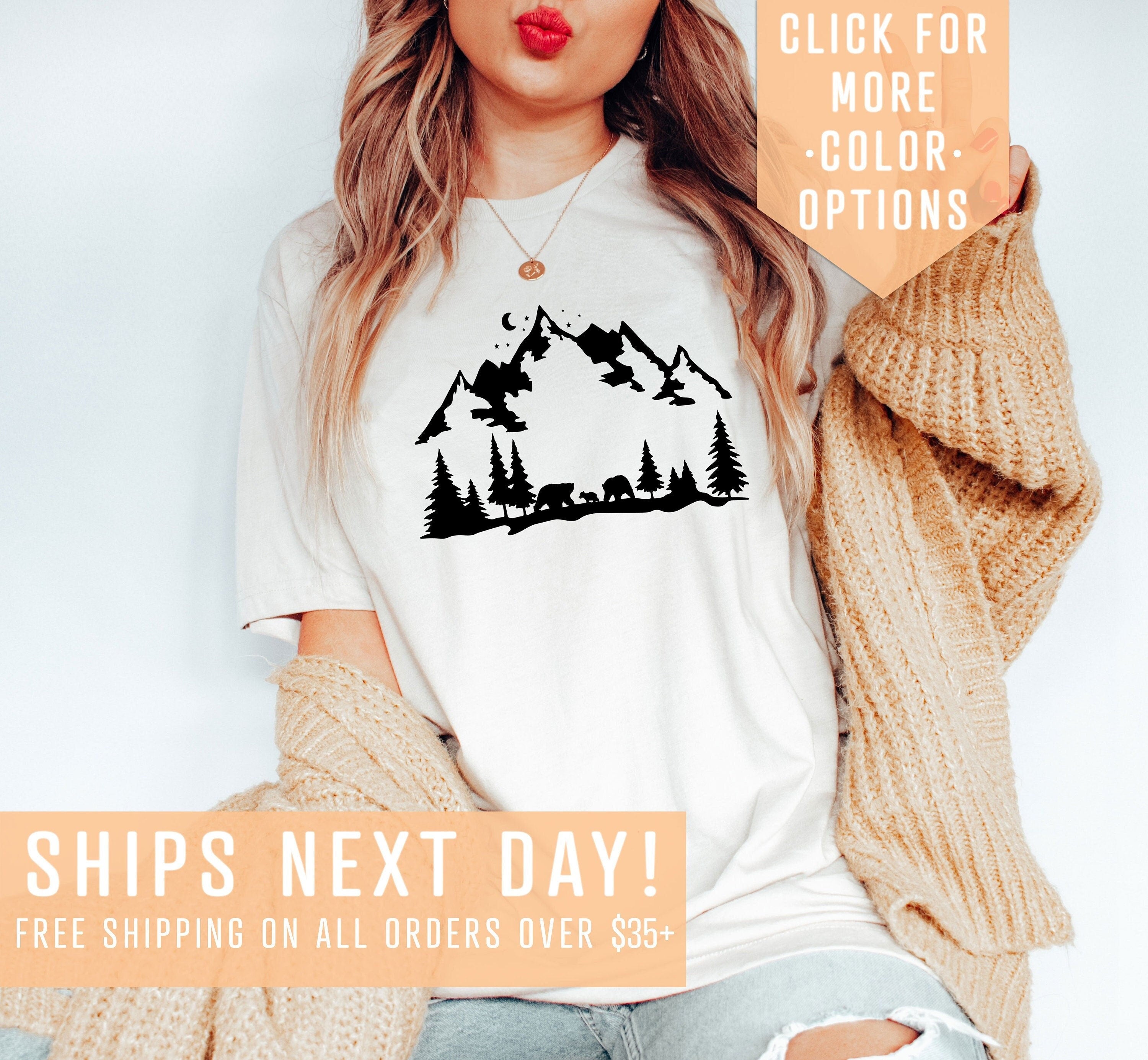 Wildlife Shirt Gift For Nature Lover Camping Shirt Wil Bear Tshirt Nature Sweatshirt National Park Clothing Hiking Hoodie Gift For Him Hoodie – Cozy Vibes · Trending Graphic Apparel