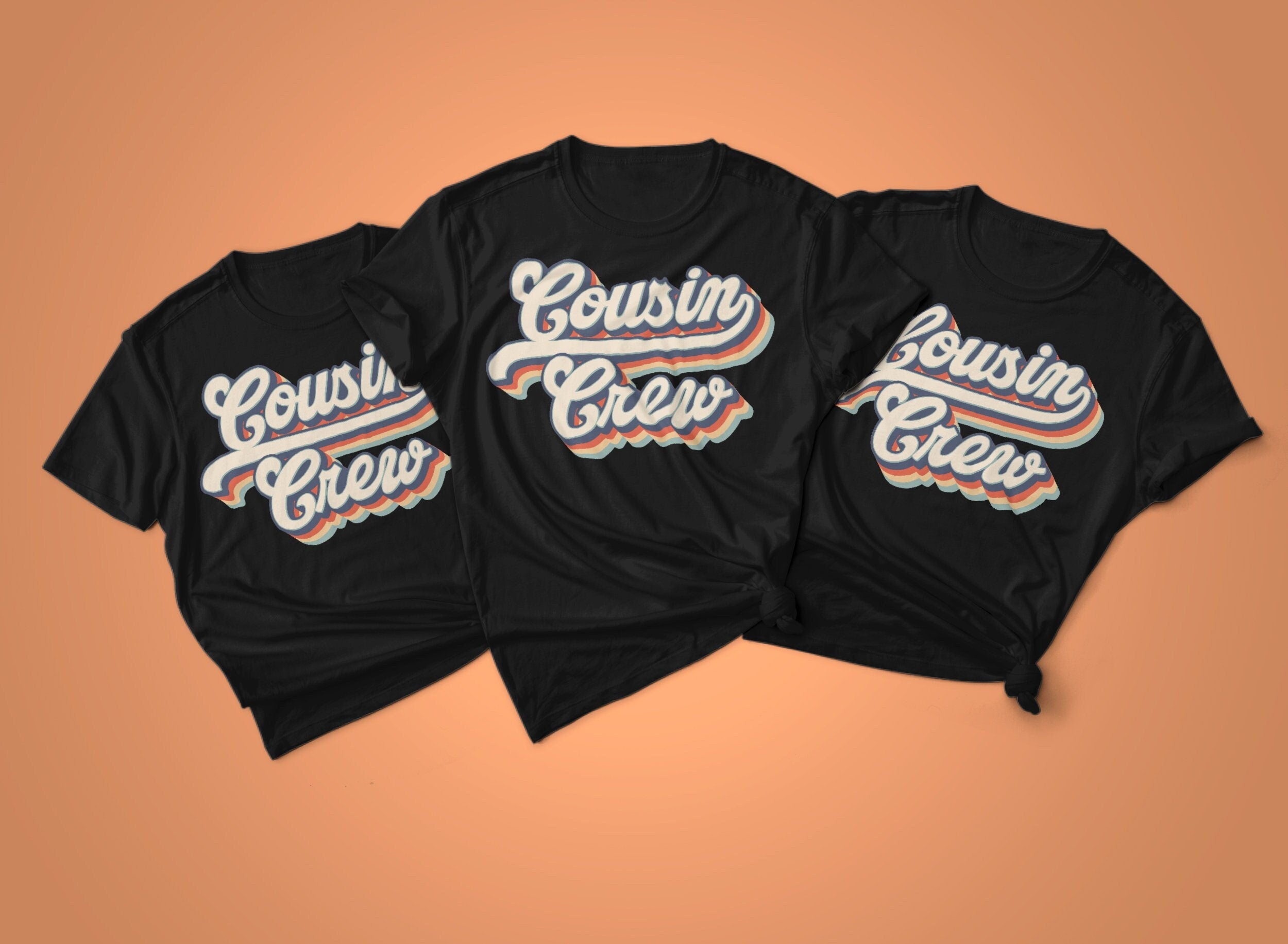 Cousin Crew Shirt Gift For Best Cousin Bigger Cousin Sweatshirt Pregnancy Announcement Party Outfit Little Cousin Clothing Cousin Shirts Sweatshirt – Feel-Good Design · Great Gift For Fans