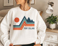 Fort Collins Colorado Sweatshirt Unisex Retro Crewneck Fort Collins Sweatshirt Personalization Available Sweatshirt – Bold Style · Perfect For Daily Wear