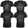 Vikings Valhalla Valkyrie Odin Thor Norse Mythology Men39s 4 Pack T Shirt 3813 Graphic Tee – Everyday Comfort · Perfect For Daily Wear