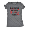 Black Zombie Shirt Women Zombies Ruined This Shirt We Want Your Brains Zombie Apocalypse Shirt Halloween Undead Shirt Halloween Shirts Graphic Tee – Bold Style · Top Pick For Any Outfit