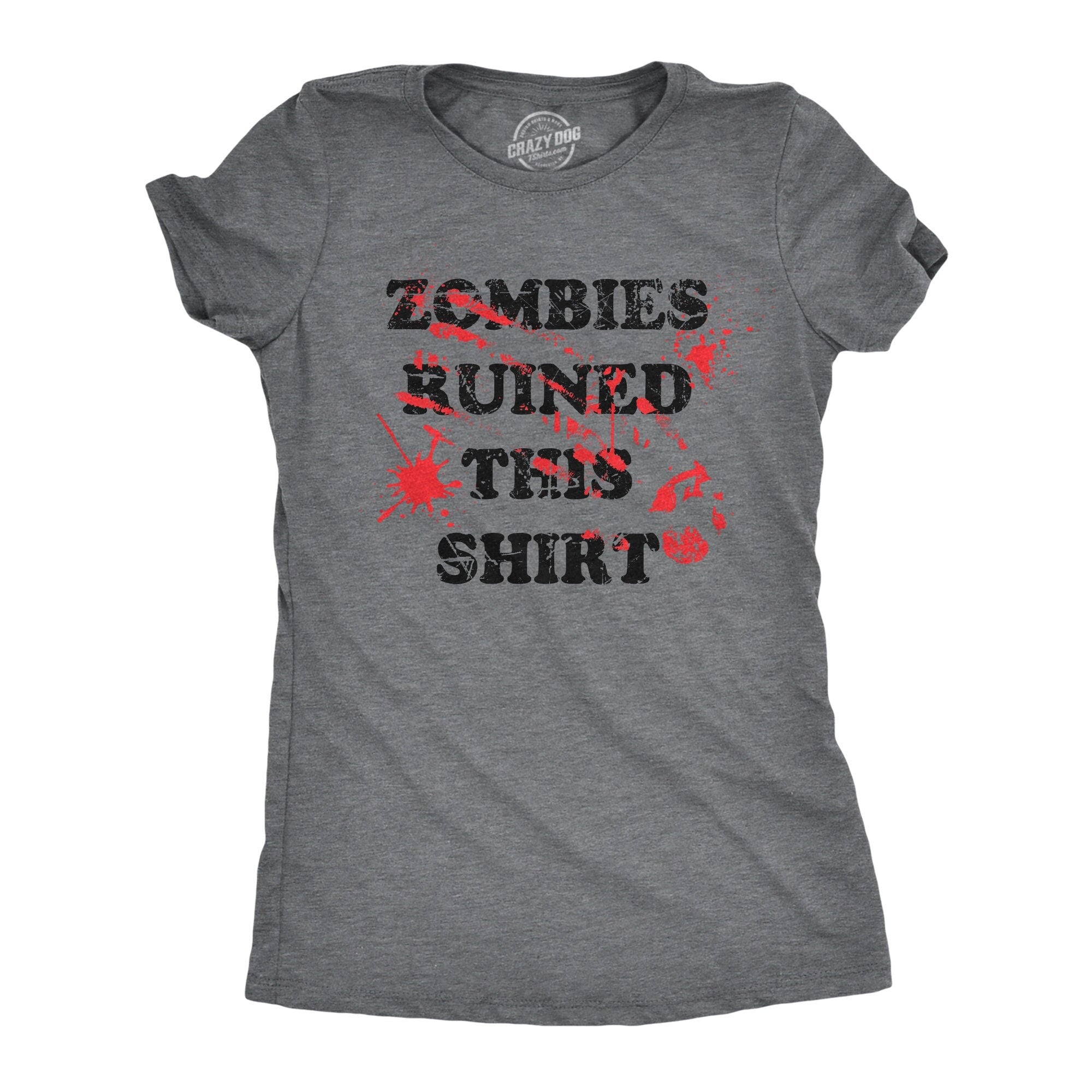Black Zombie Shirt Women Zombies Ruined This Shirt We Want Your Brains Zombie Apocalypse Shirt Halloween Undead Shirt Halloween Shirts Graphic Tee – Bold Style · Top Pick For Any Outfit